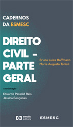 Capa do e-book Cadernos da ESMESC - Direito Civil - Parte geral - Bruna Luíza Hoffmann e Maria Augusta Tonioli
